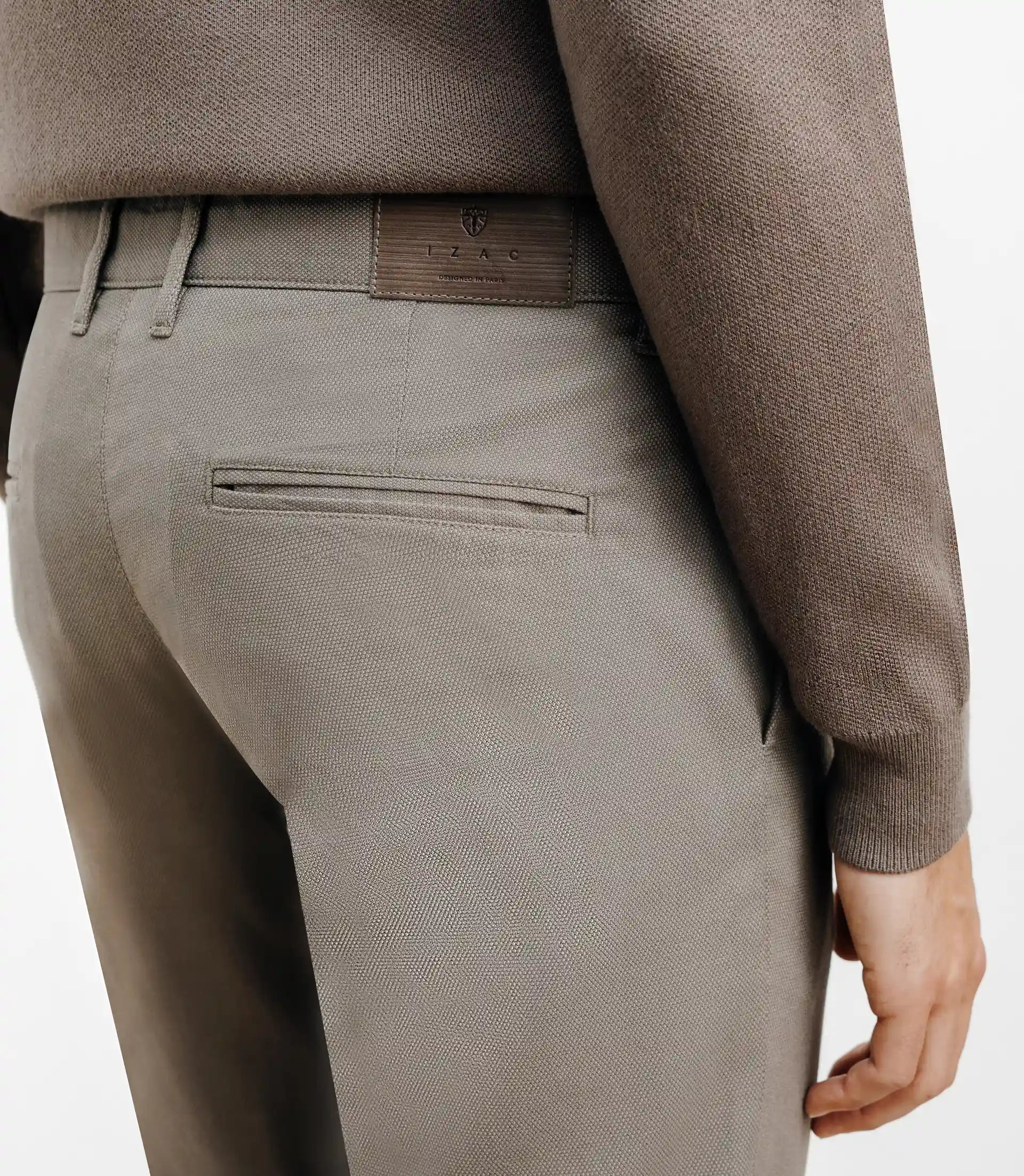 Pantalon armuré slim taupe - IZAC