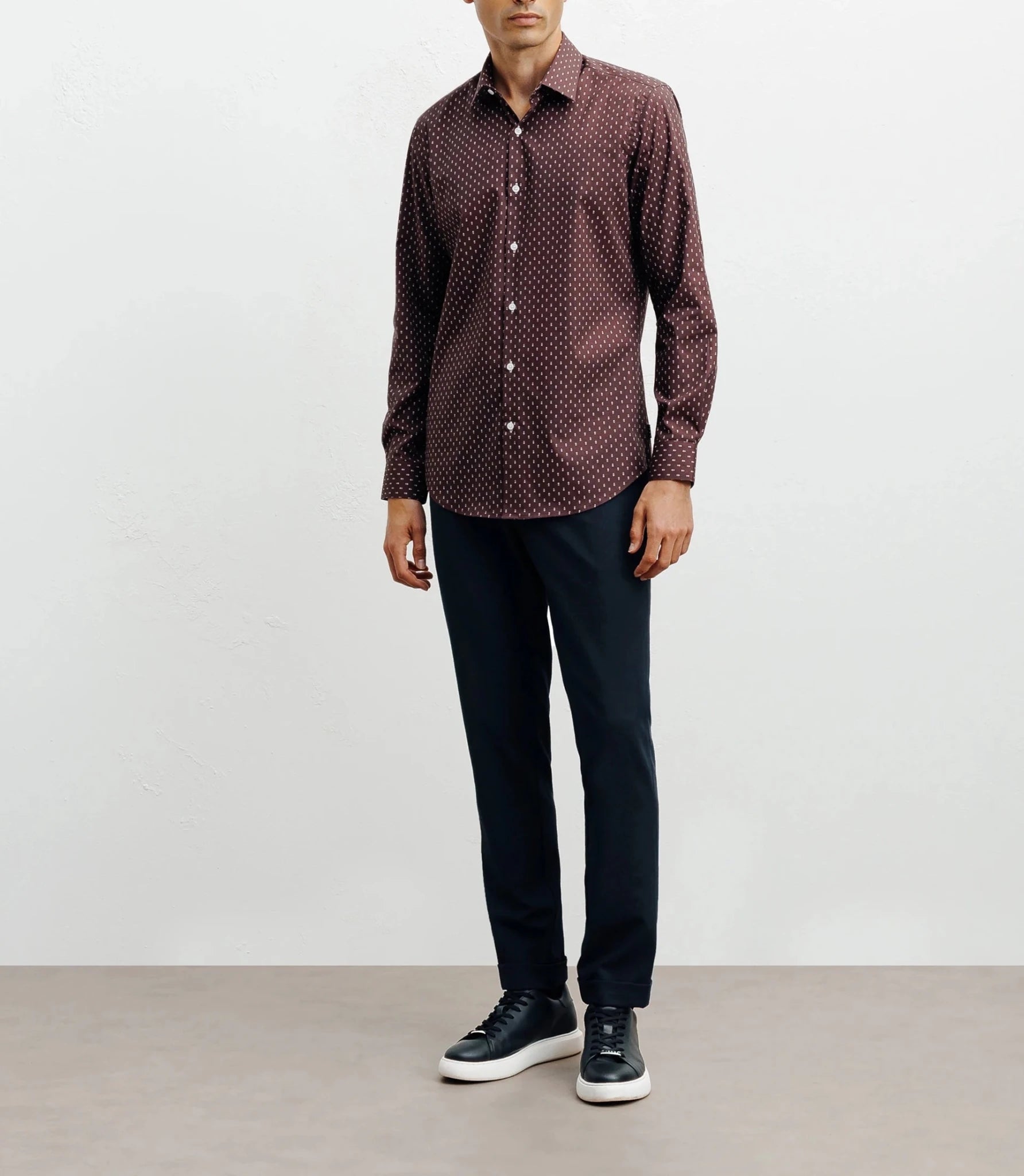 Bordeaux printed city shirt