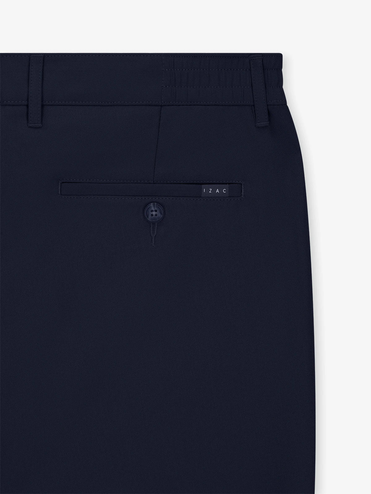 Pantalon avec taille élastiquée marine - IZAC