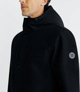 Parka à capuche noire