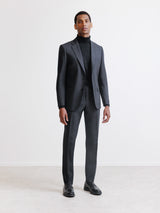 Black 100% Wool 2-Button Suit