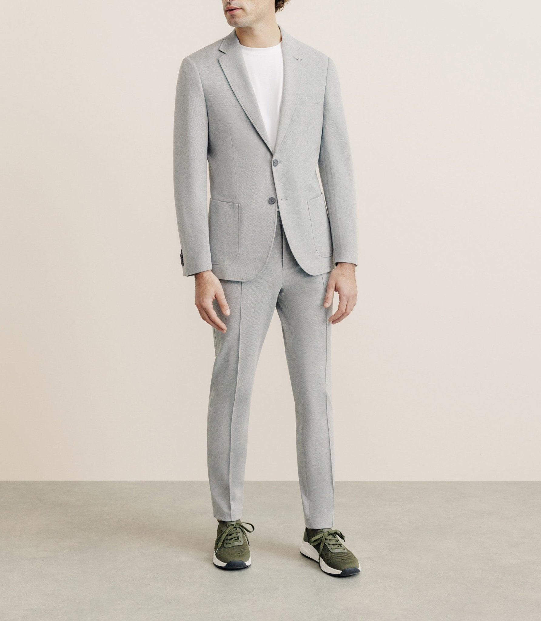 Veste en maille grise