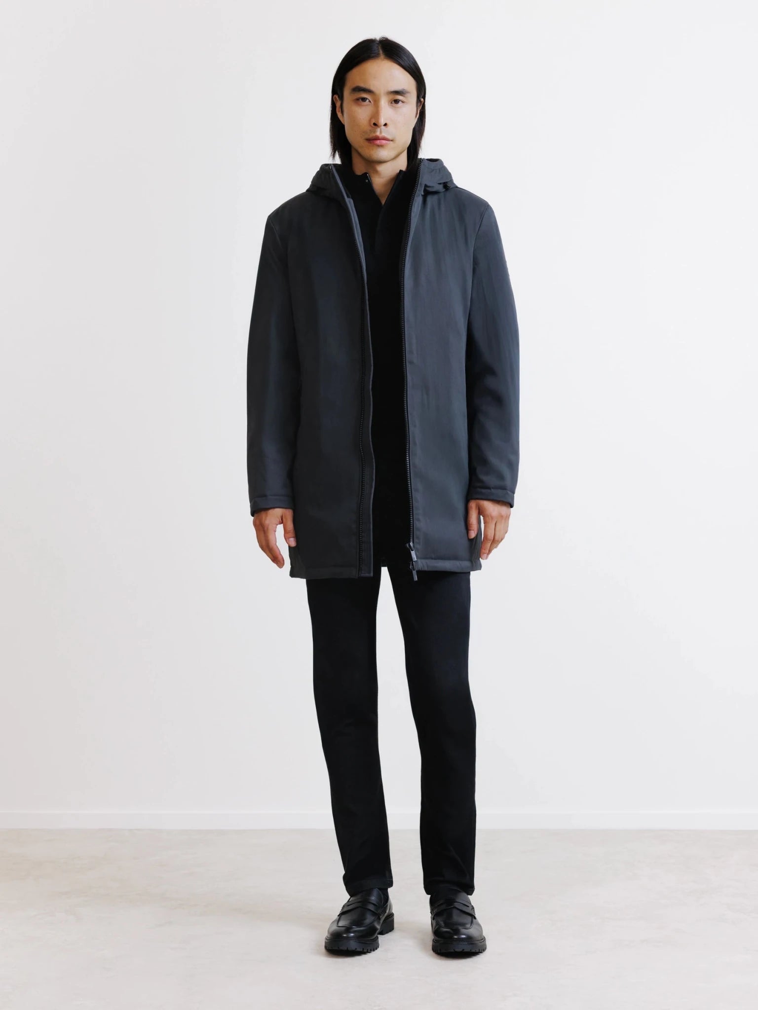 Parka à capuche anthracite - IZAC