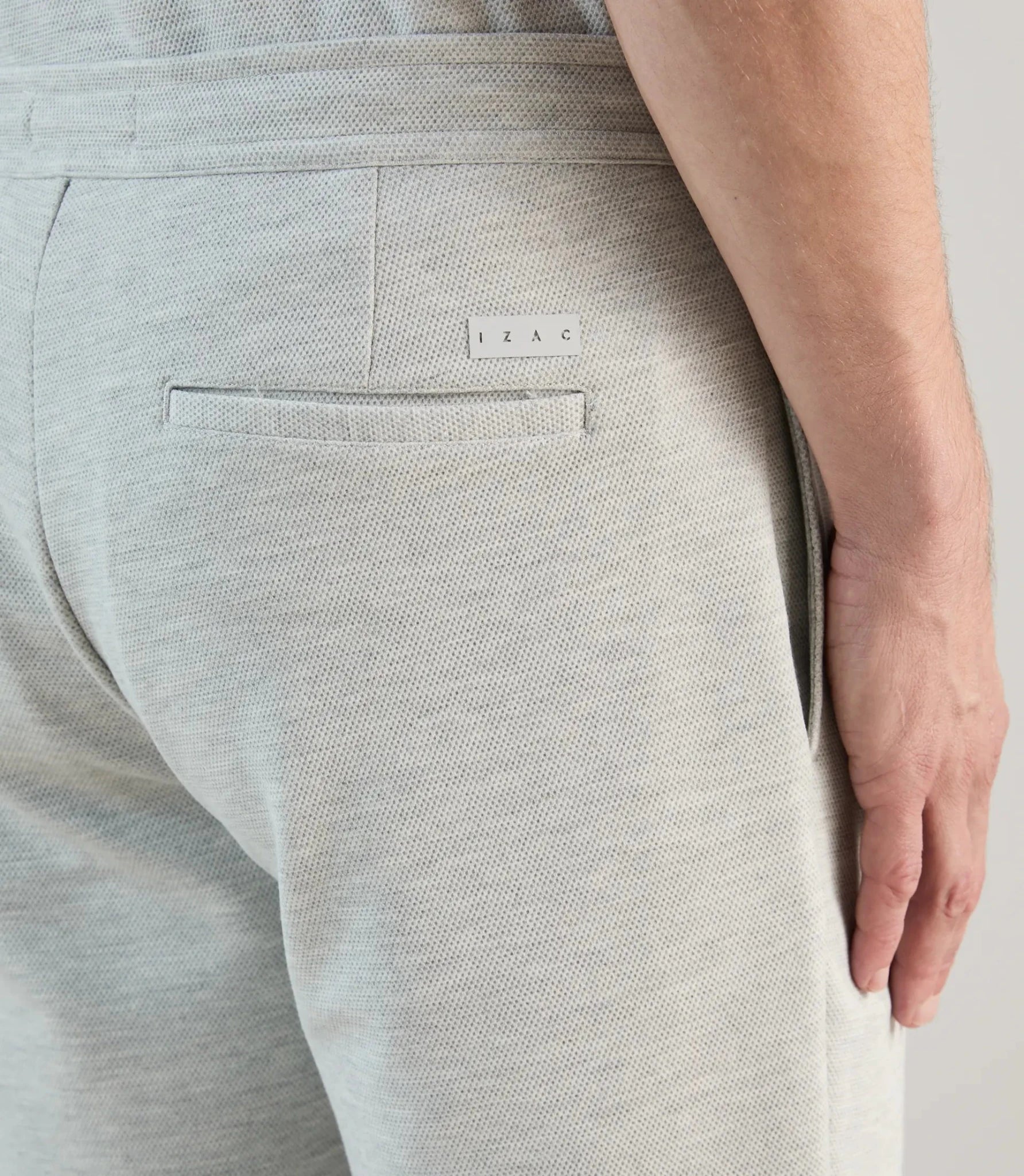 Bermuda en maille gris chiné - IZAC