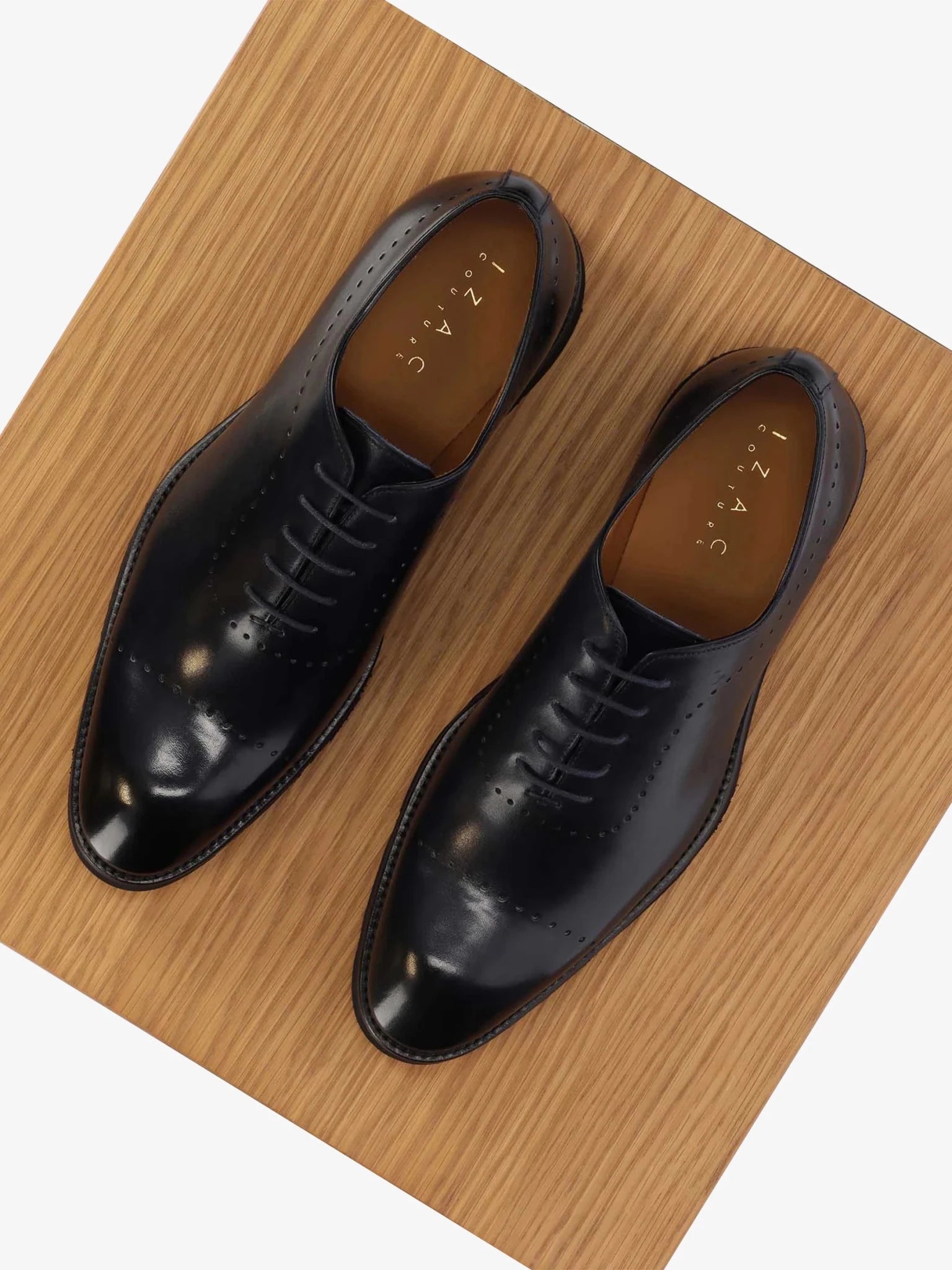 Richelieu en cuir marine - IZAC