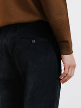 Black corduroy city trousers