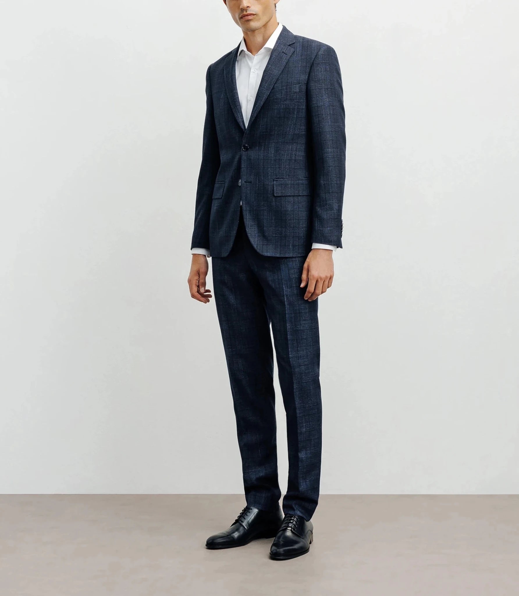 Veste ville Prince de Galles bleu denim