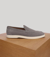 Mocassin casual en suède  gris