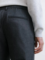 Pantalon ville en flanelle grise - IZAC