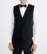 Gilet de costume cérémonie noir - IZAC