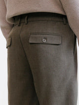 Pantalon armuré chatain
