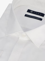 Chemise en satin de coton blanche