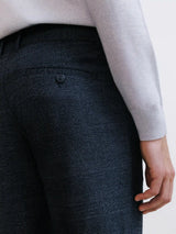 Pantalon carreaux marine