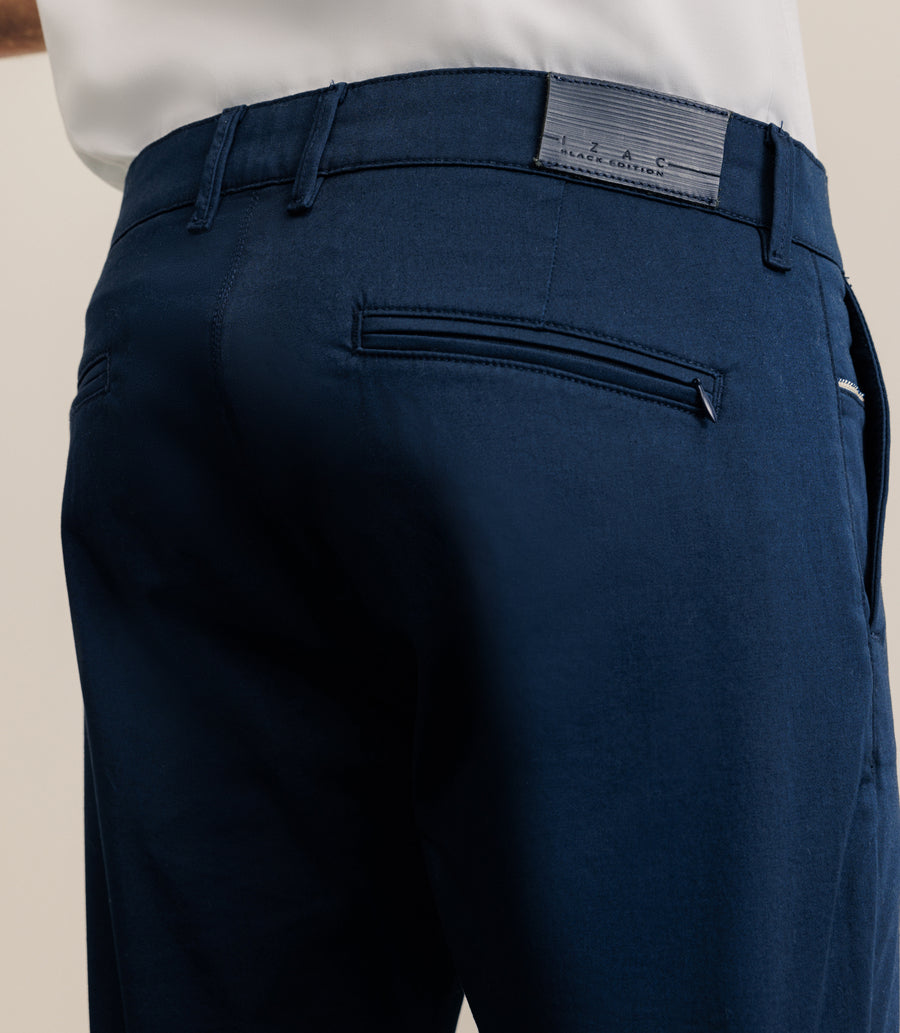 Pantalon satin marine