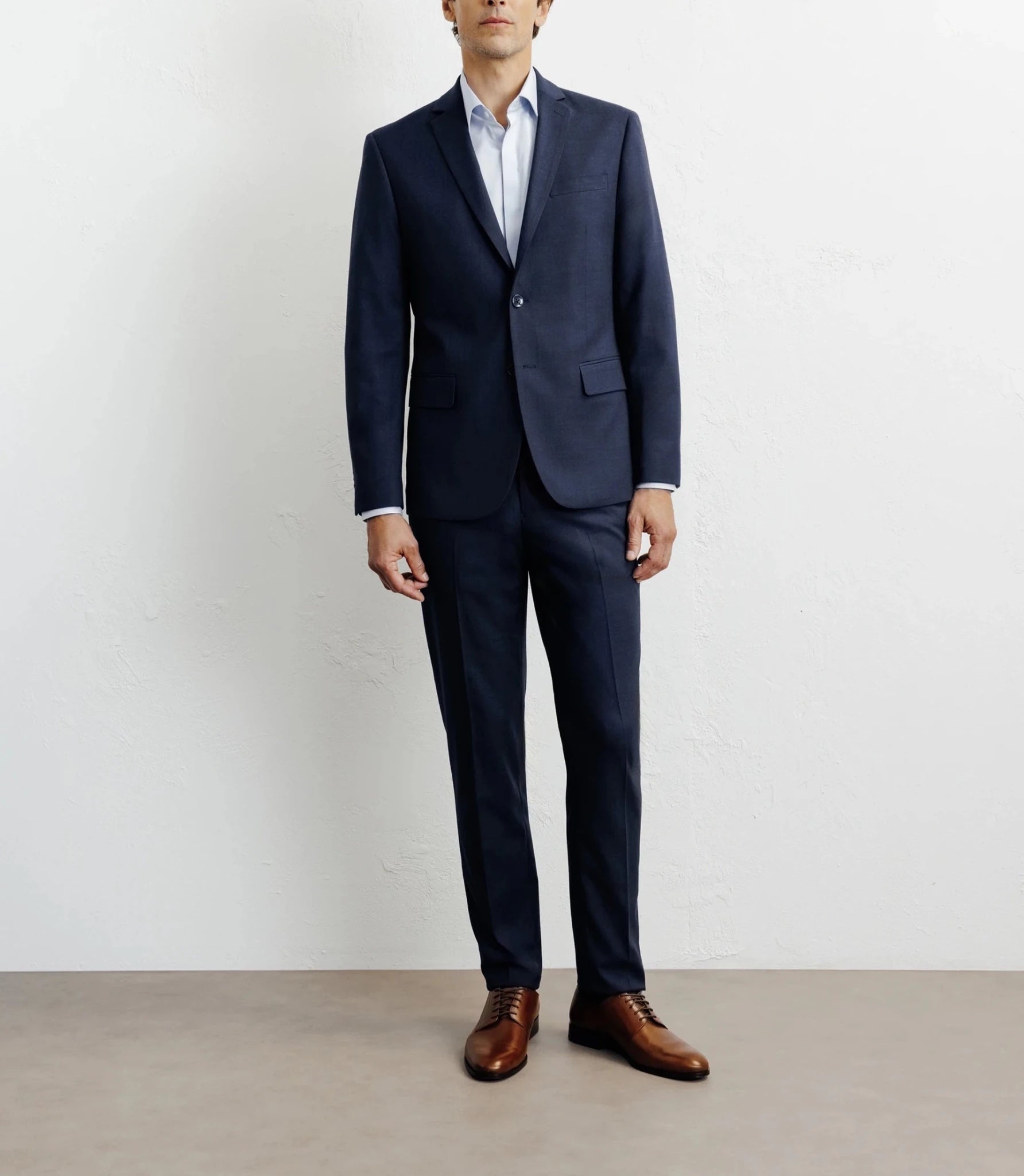 Navy 2-button suit