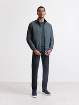 Blouson col montant kaki