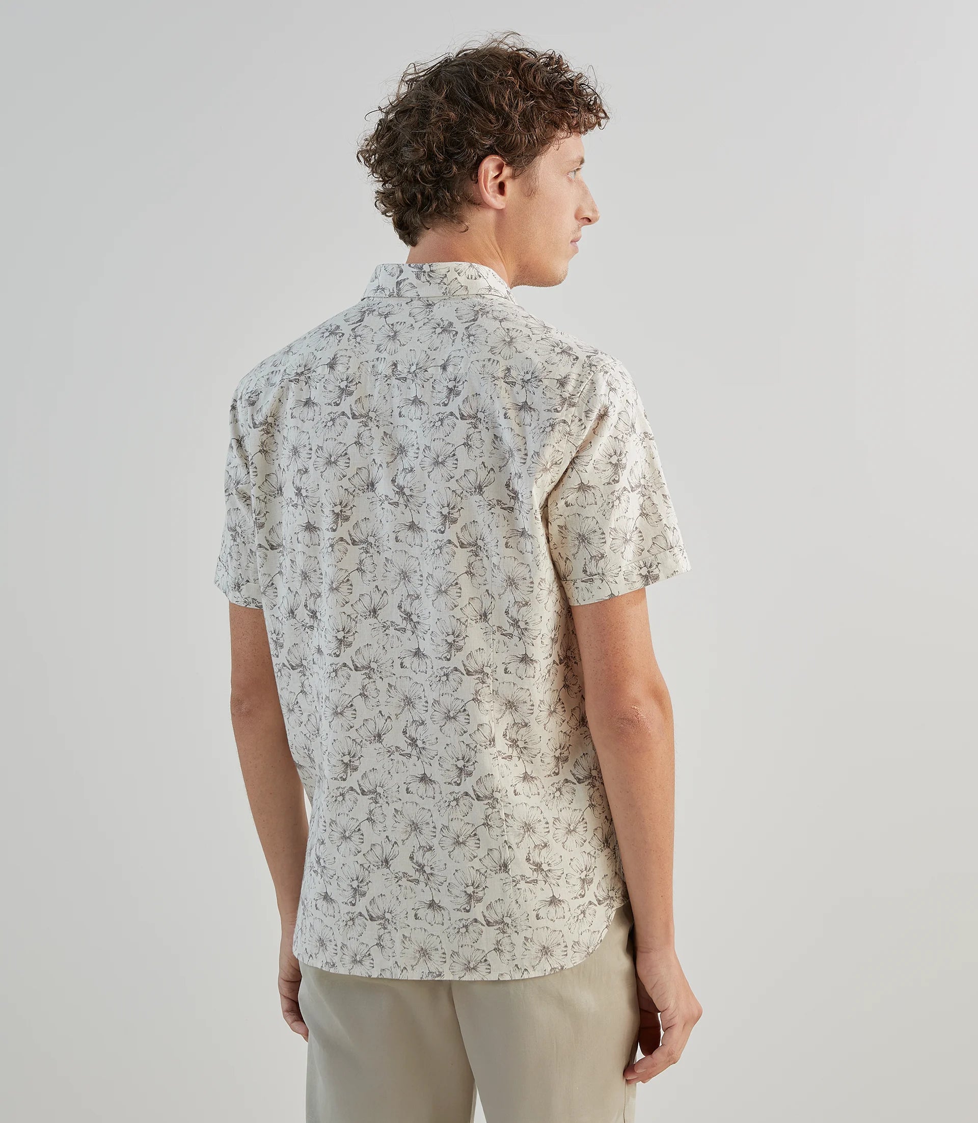 Chemise fantaisie beige - IZAC
