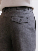 Pantalon flanelle chocolat