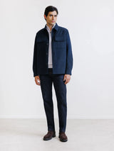 Veste en velours côtelé marine - IZAC