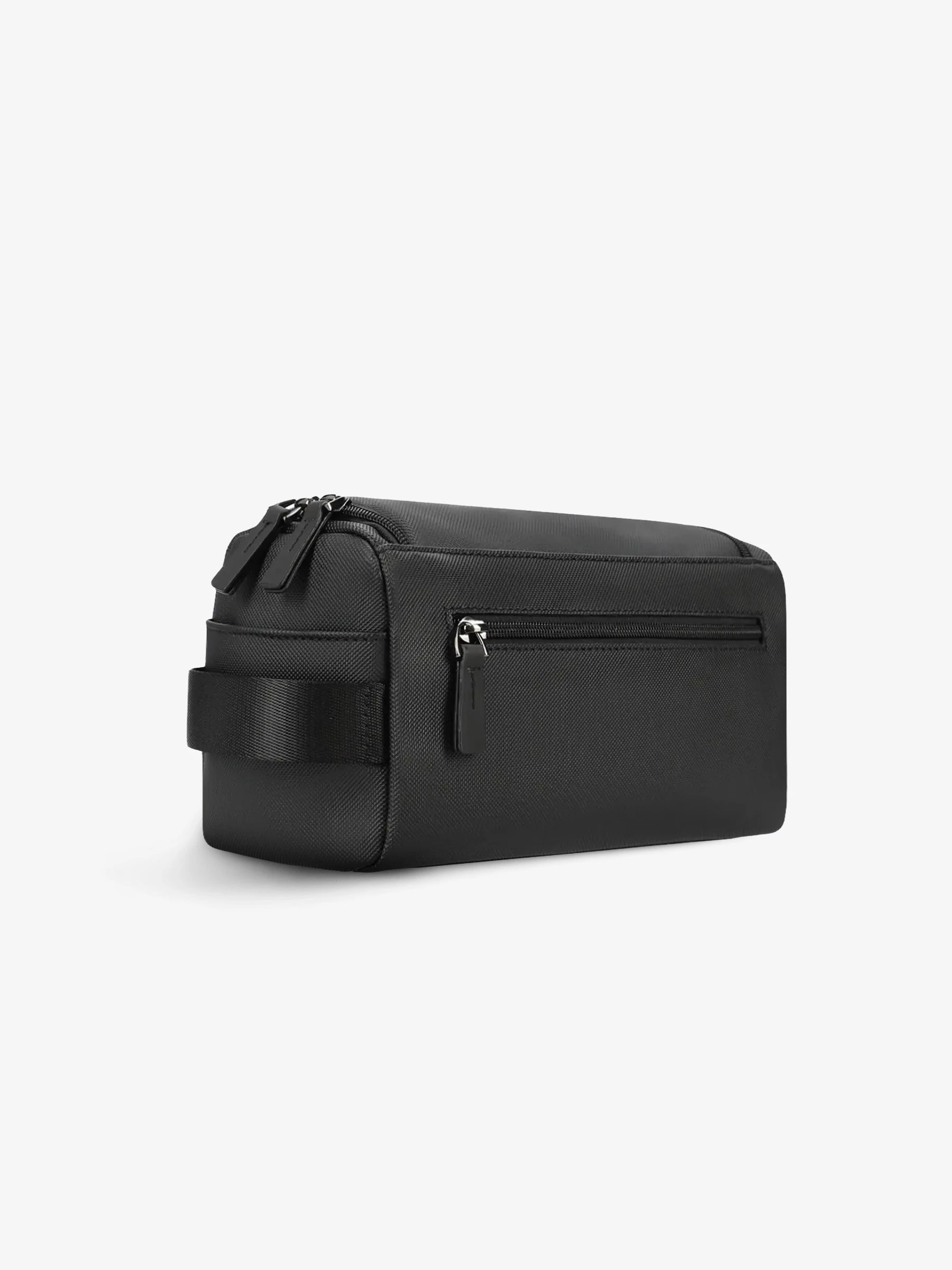 Black toiletry bag