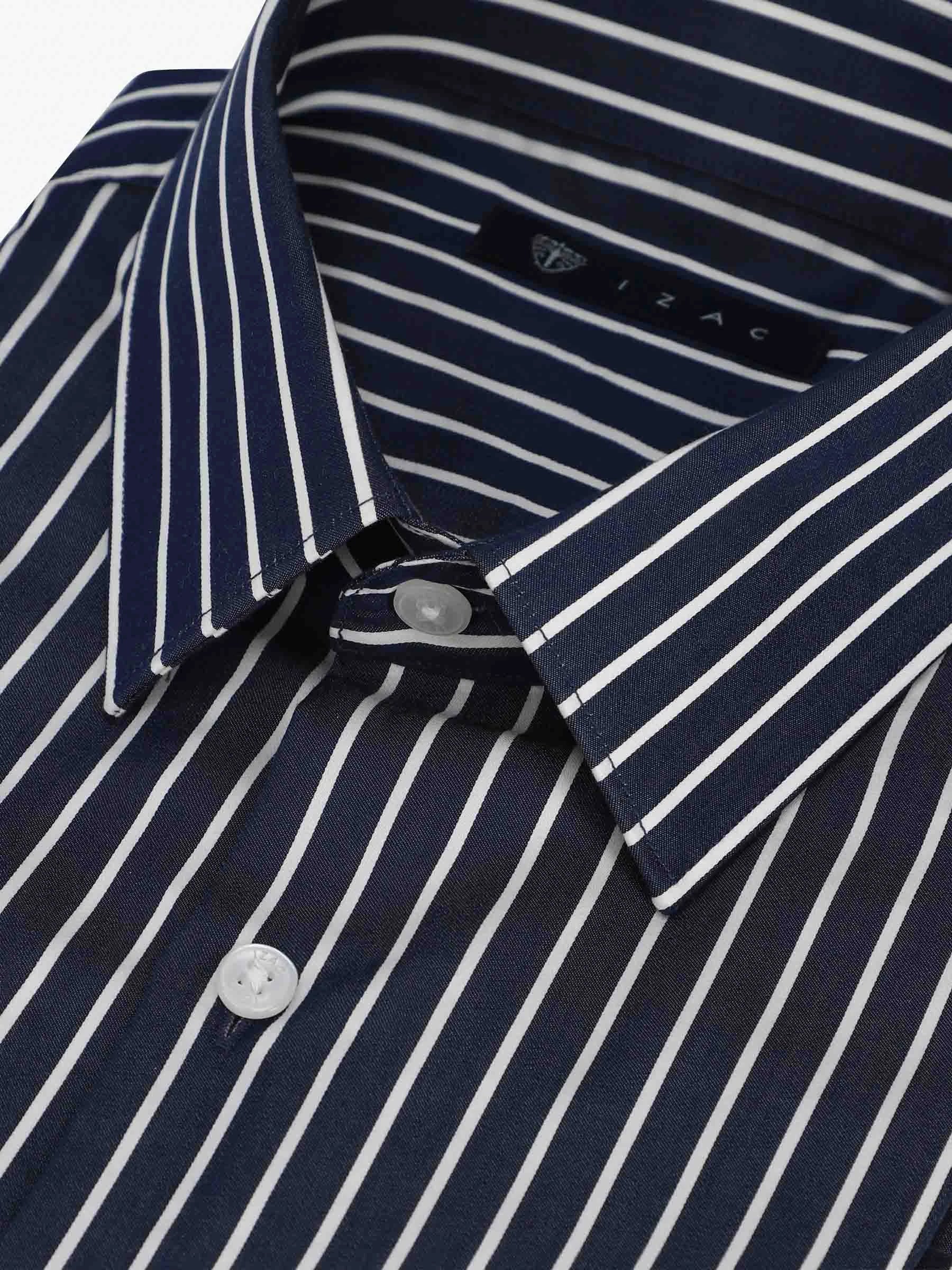 Navy striped shirt