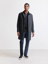Black waterproof coat