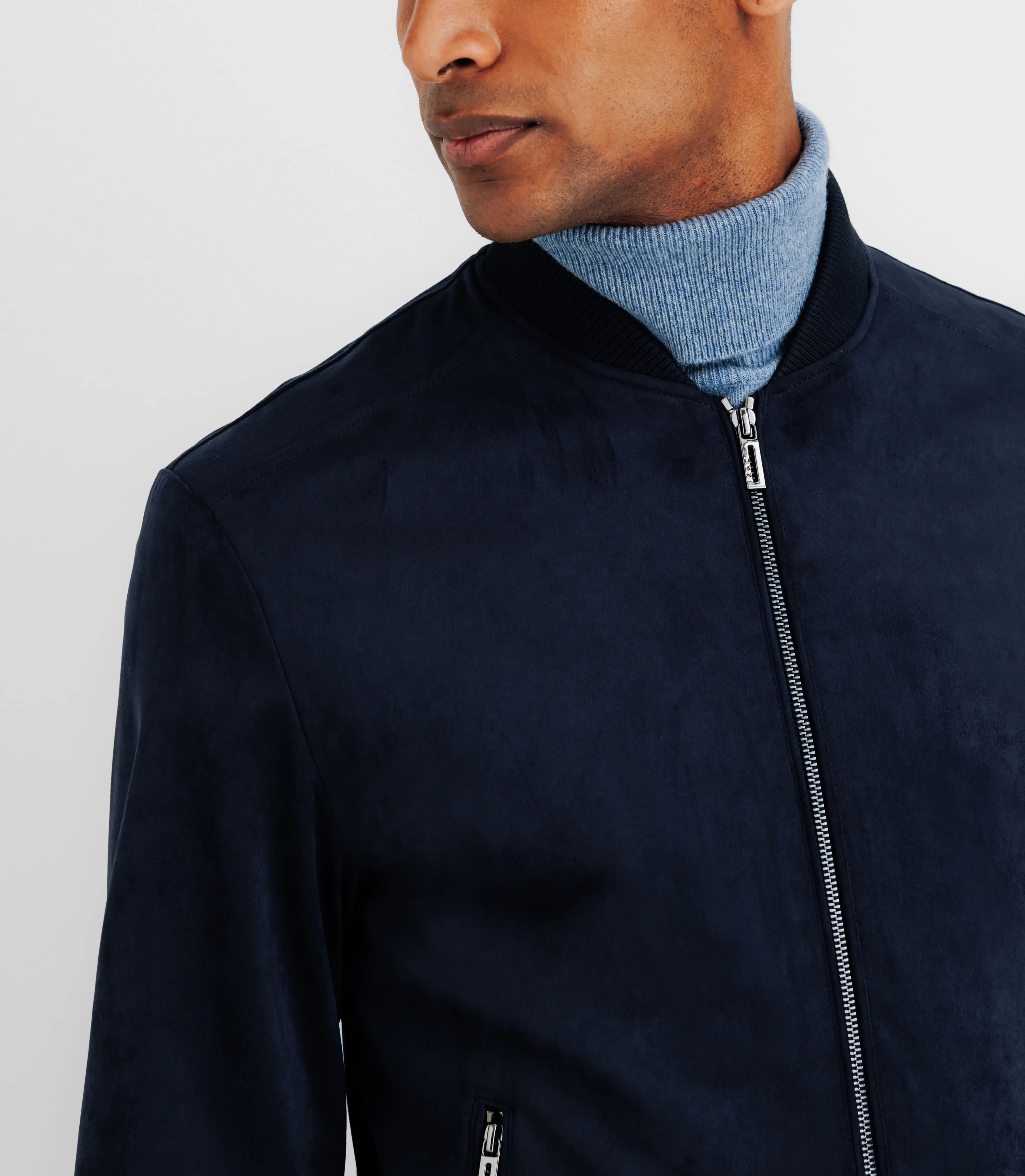 Blouson col teddy marine - IZAC