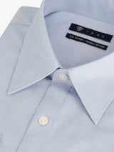 Sky blue French collar shirt