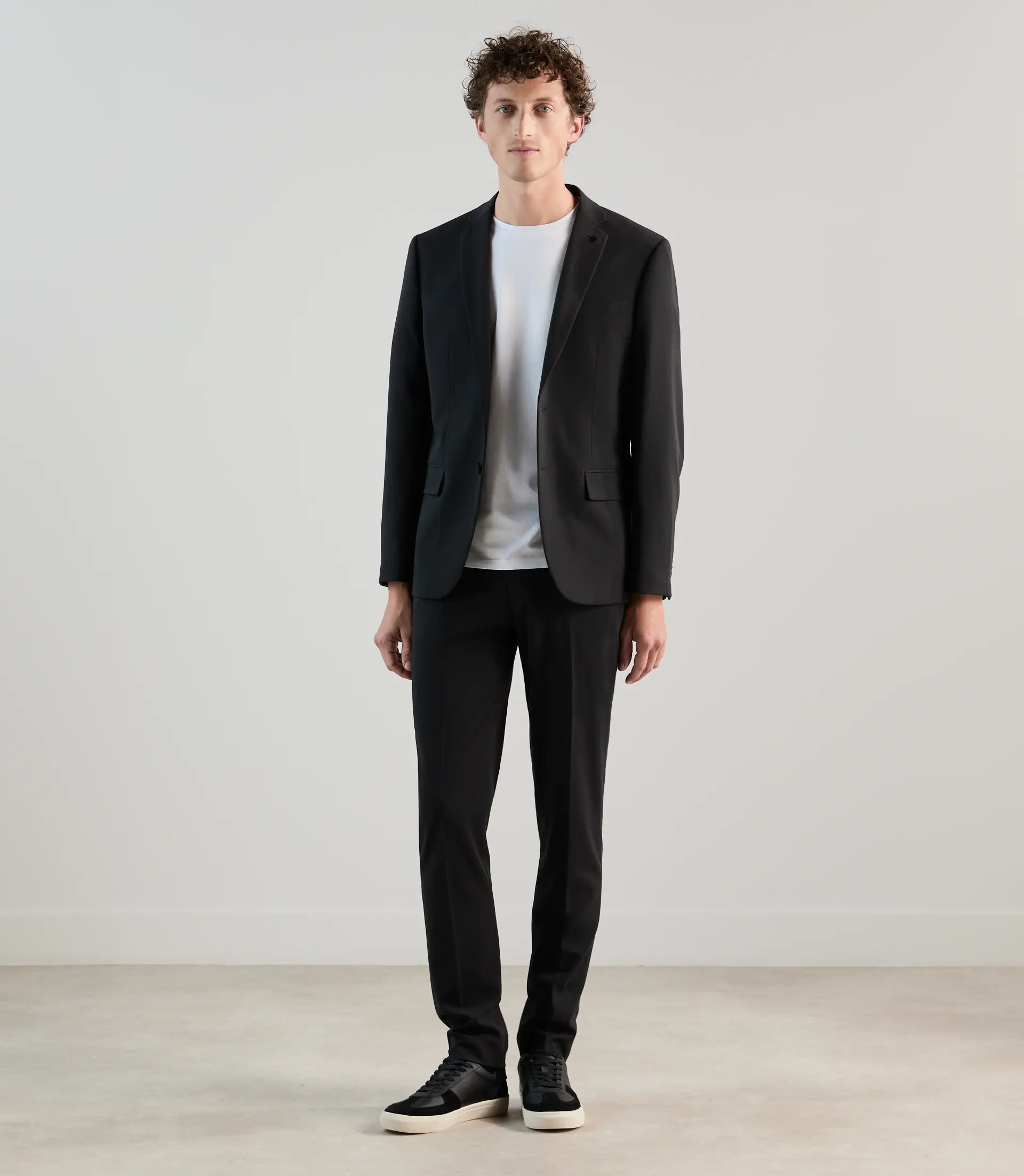 Costume lavable 2 boutons noir - IZAC