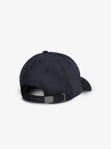 Plain navy suede cap