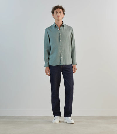 Chemise 100% lin lichen - IZAC