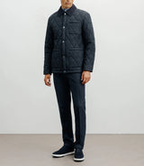 Blouson col chemise marine