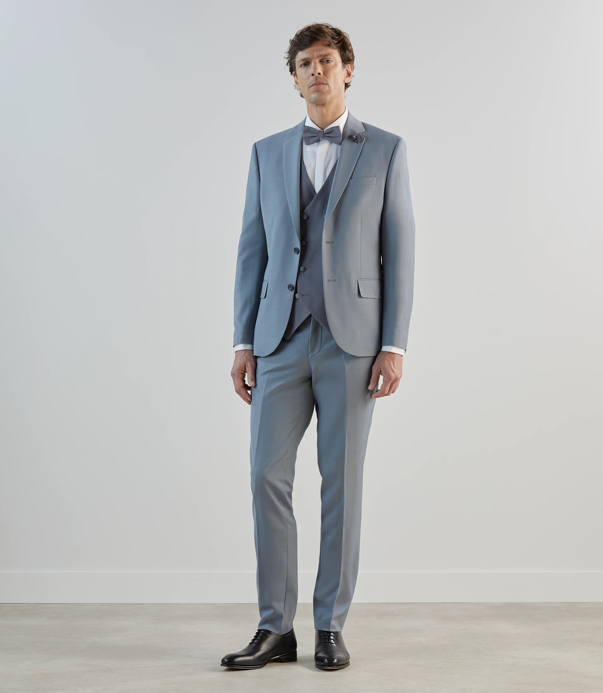 Costume 3 pièces de cérémonie bleu g c - IZAC