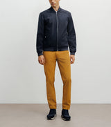 Blouson col teddy marine