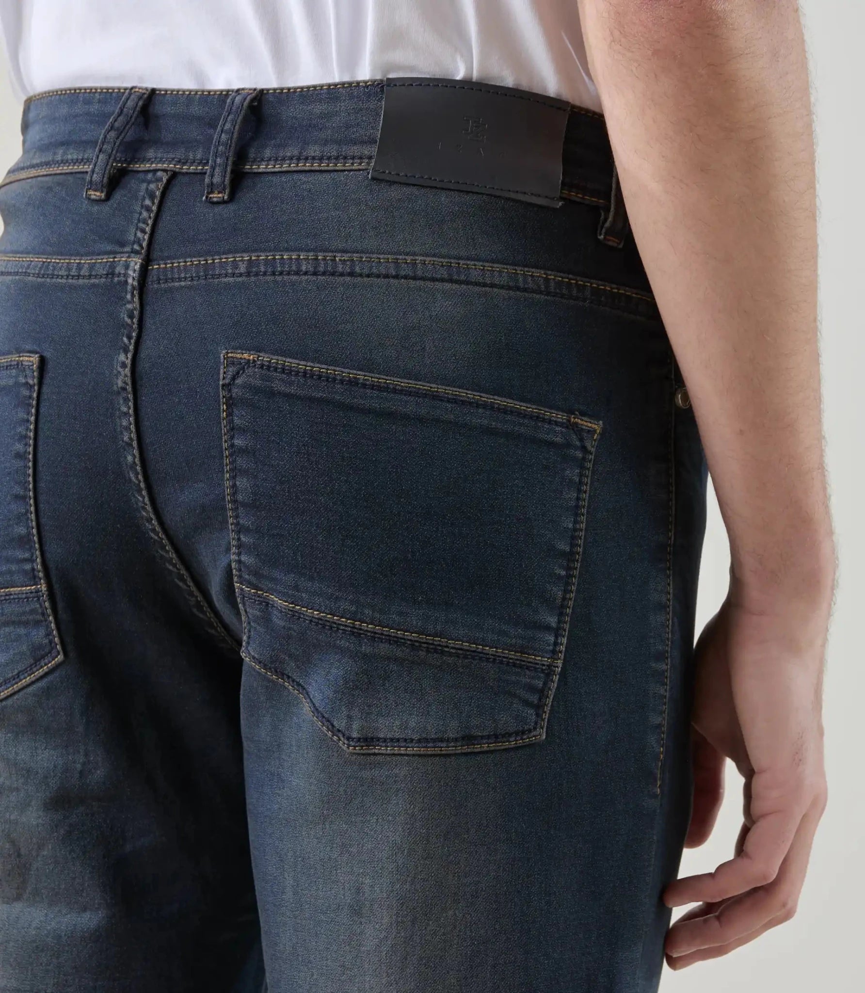 Jean 5 poches stretch bleu foncé - IZAC