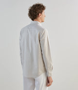 Chemise casual avec col boutonné beige - IZAC