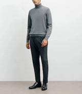 Grey turtleneck sweater
