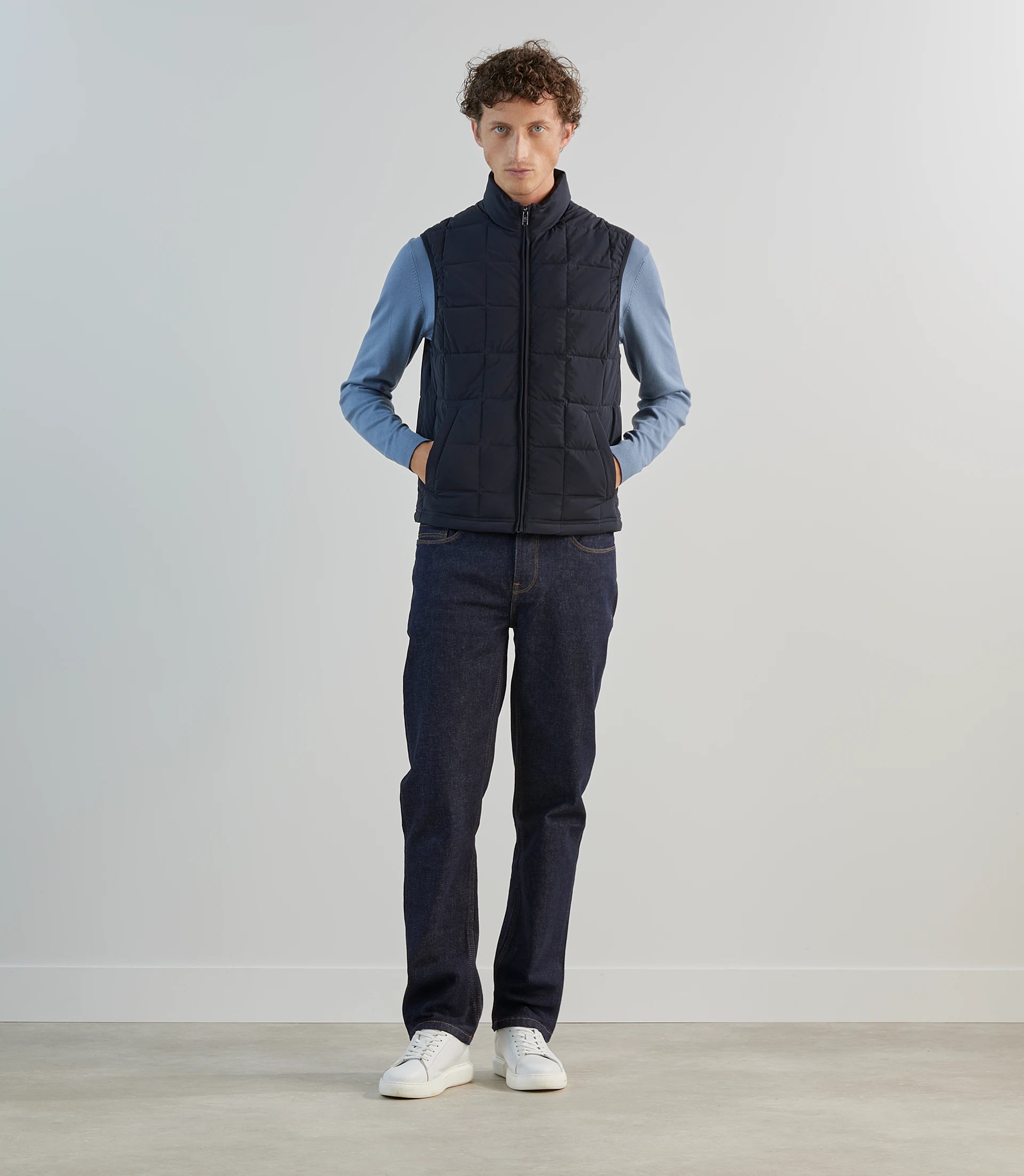 Doudoune sans manches marine - IZAC