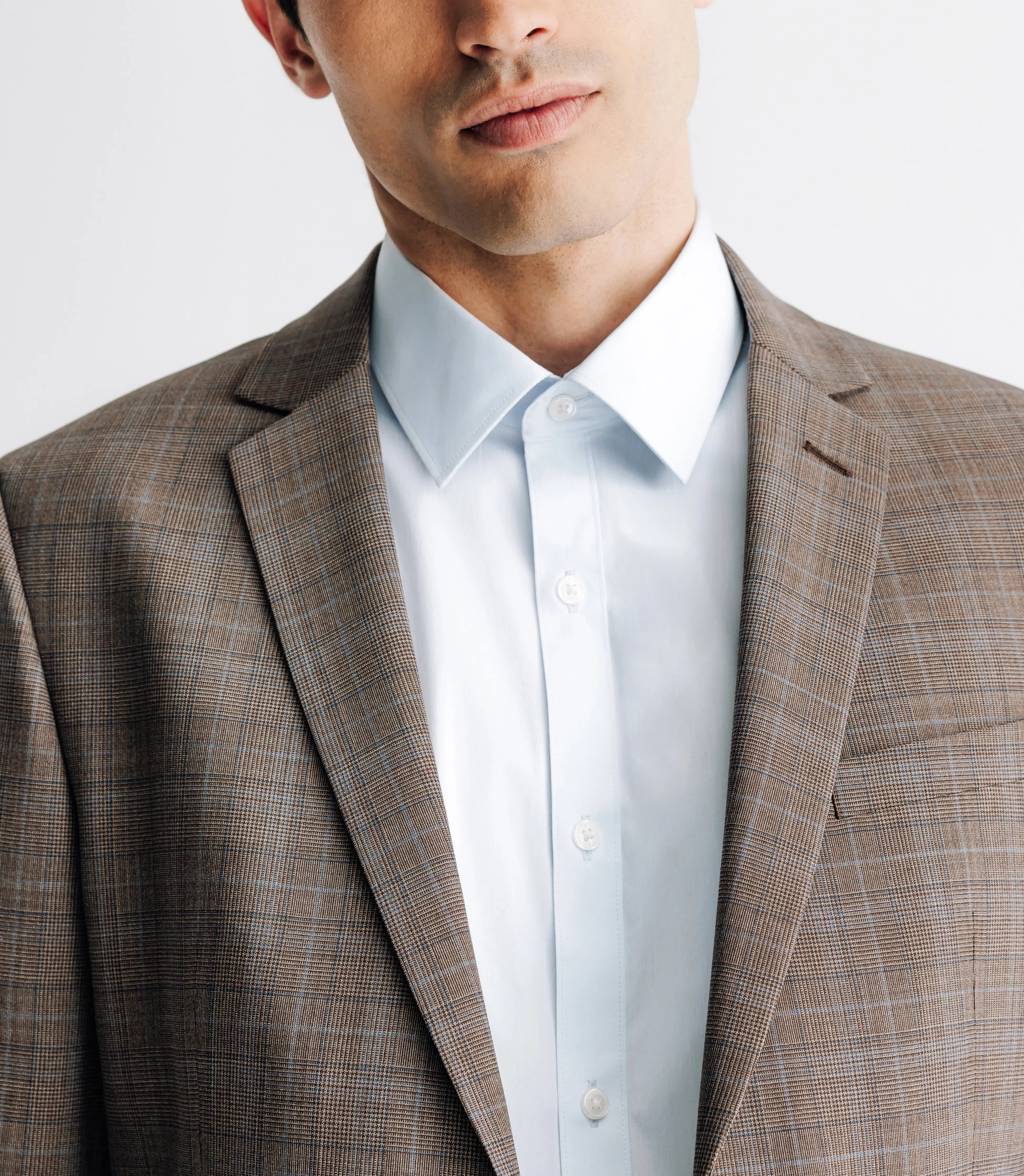 Costume 2 boutons pins fantaisie marron - IZAC