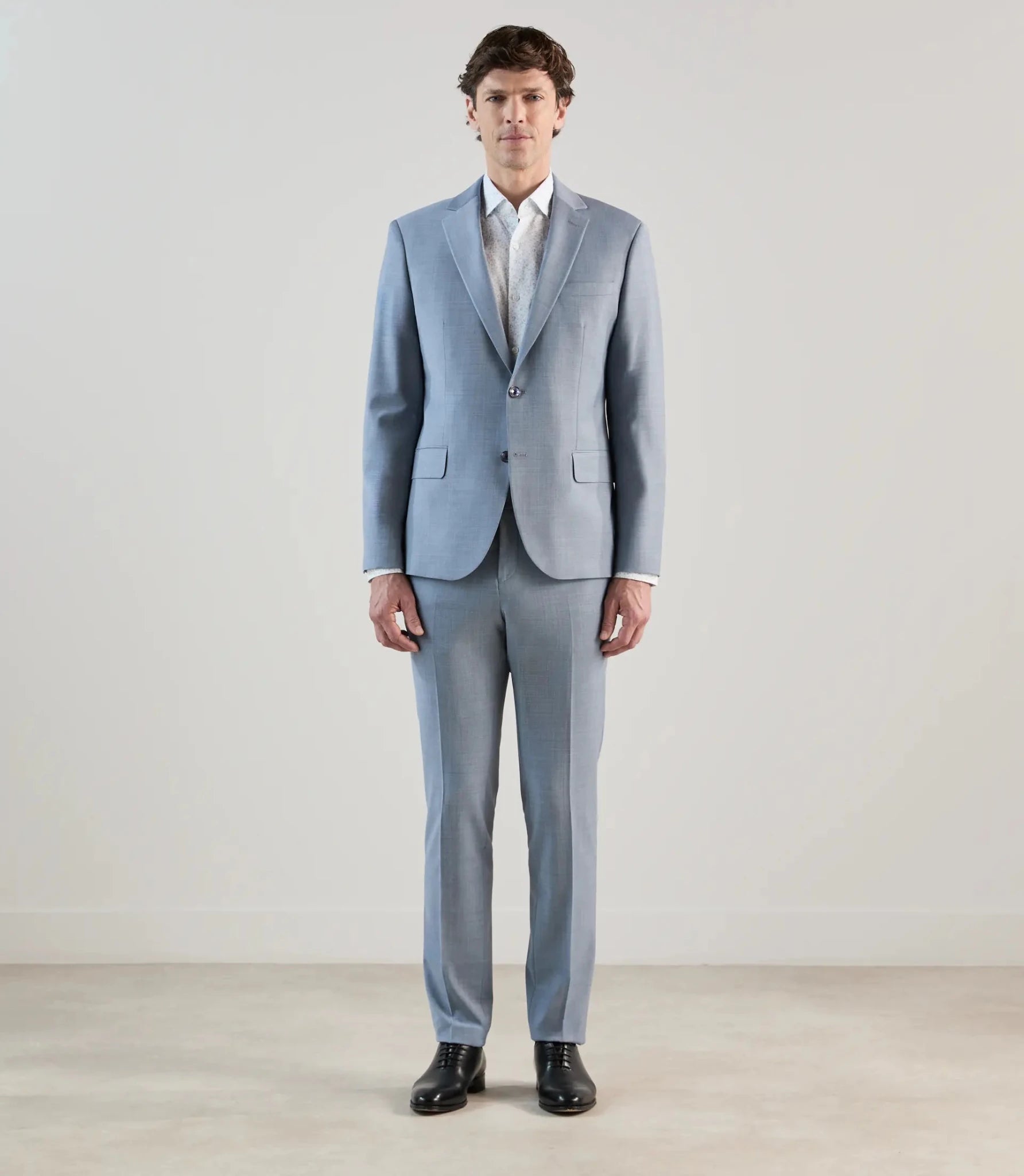 Costume 2 boutons bleu ciel - IZAC