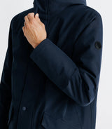 Parka à capuche marine