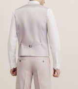 Gilet ville en laine majoritaire rose