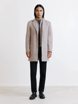 Manteau à parmenture amovible beige