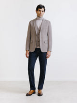 Beige two-button jacket