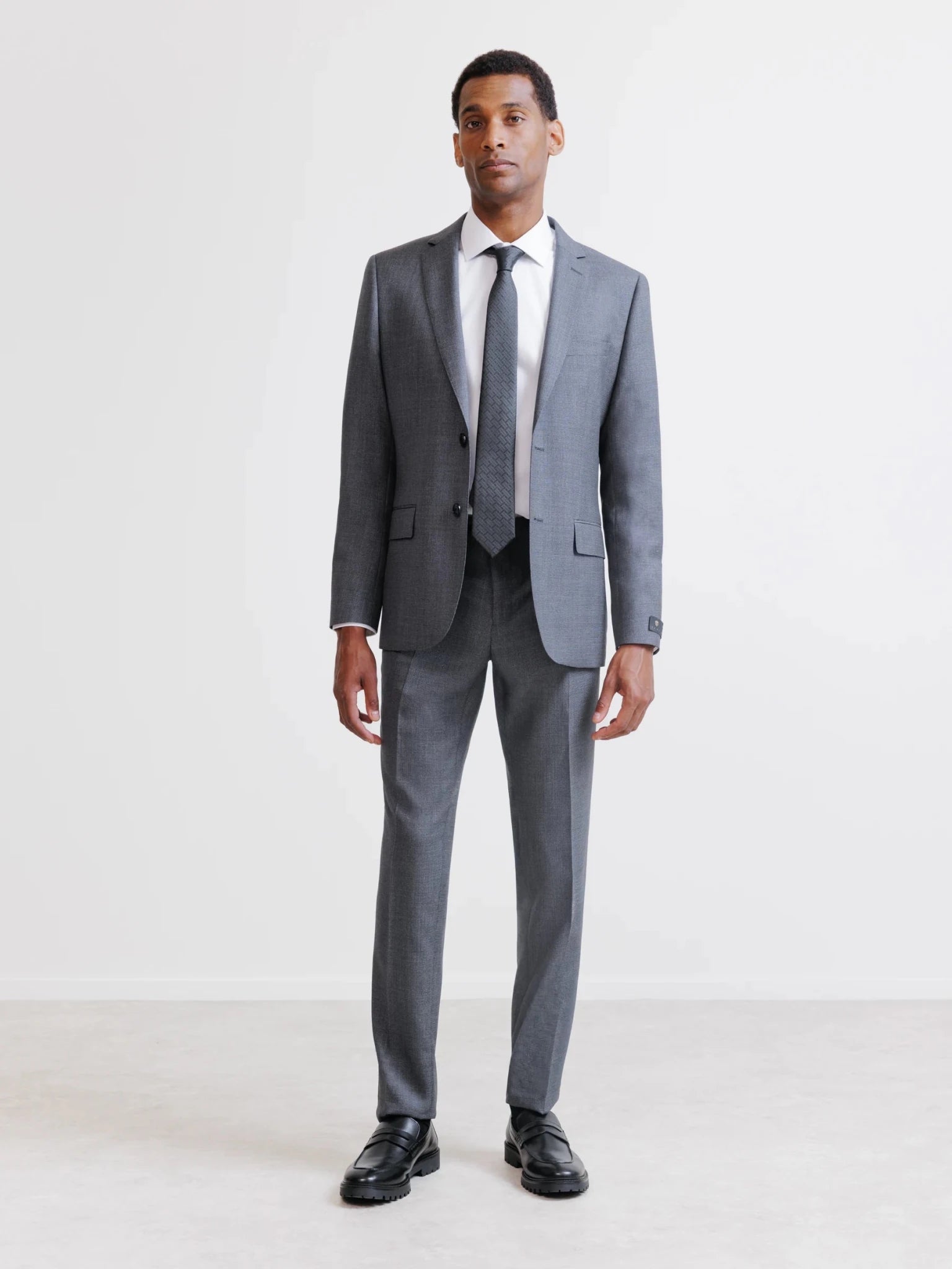 Costume 2 boutons gris - IZAC