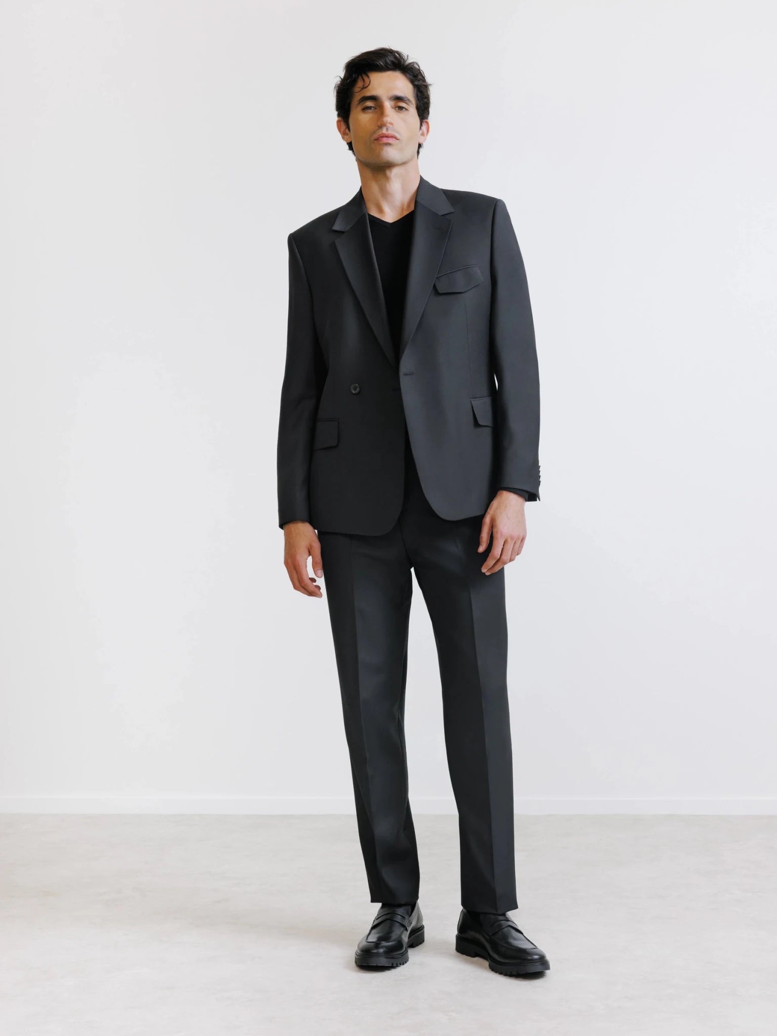 Costume croisé noir - IZAC