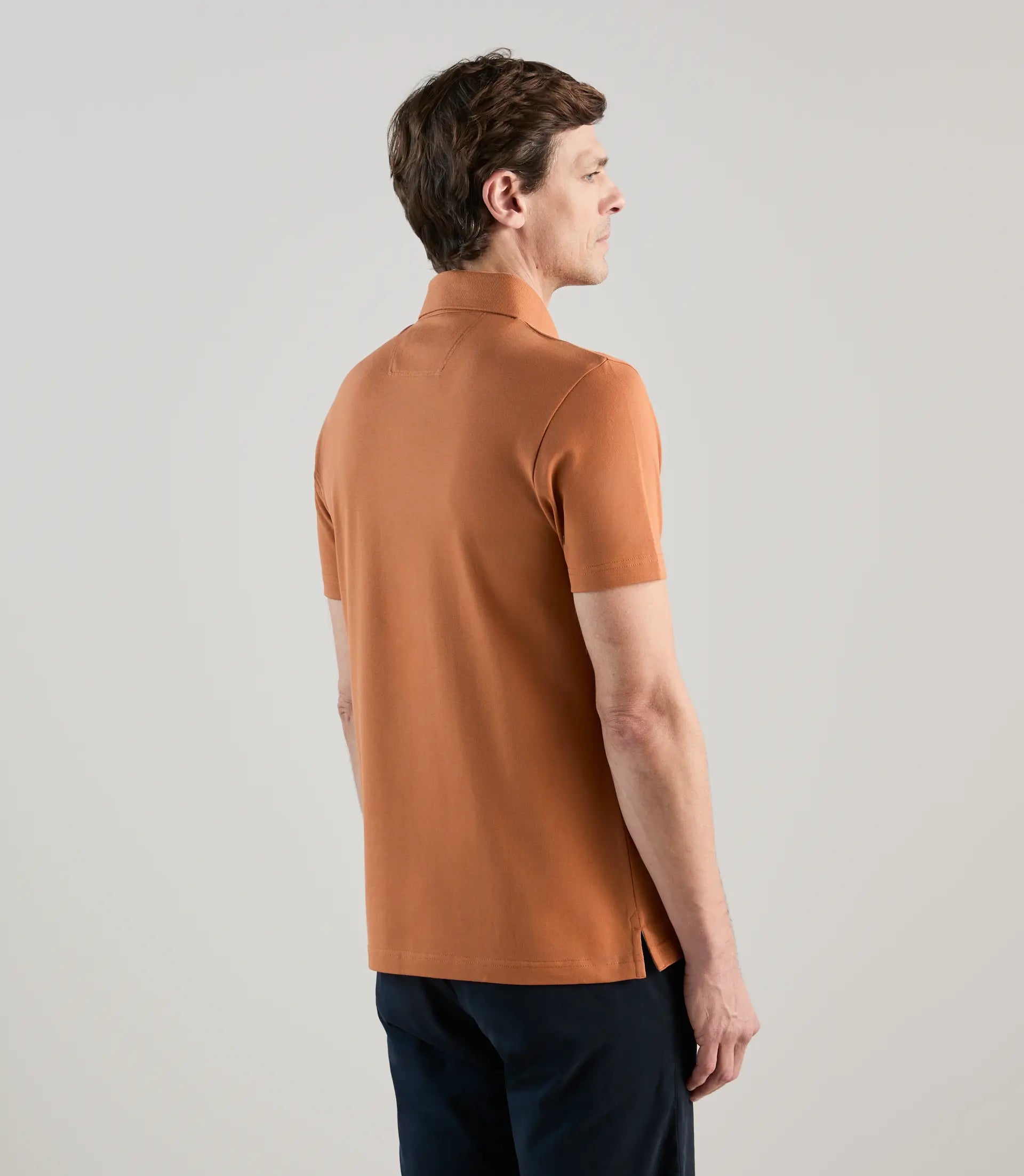 Polo piqué orange - IZAC