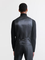 Gilet ville 100% laine noir