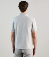 Polo à col zippé gris perle - IZAC