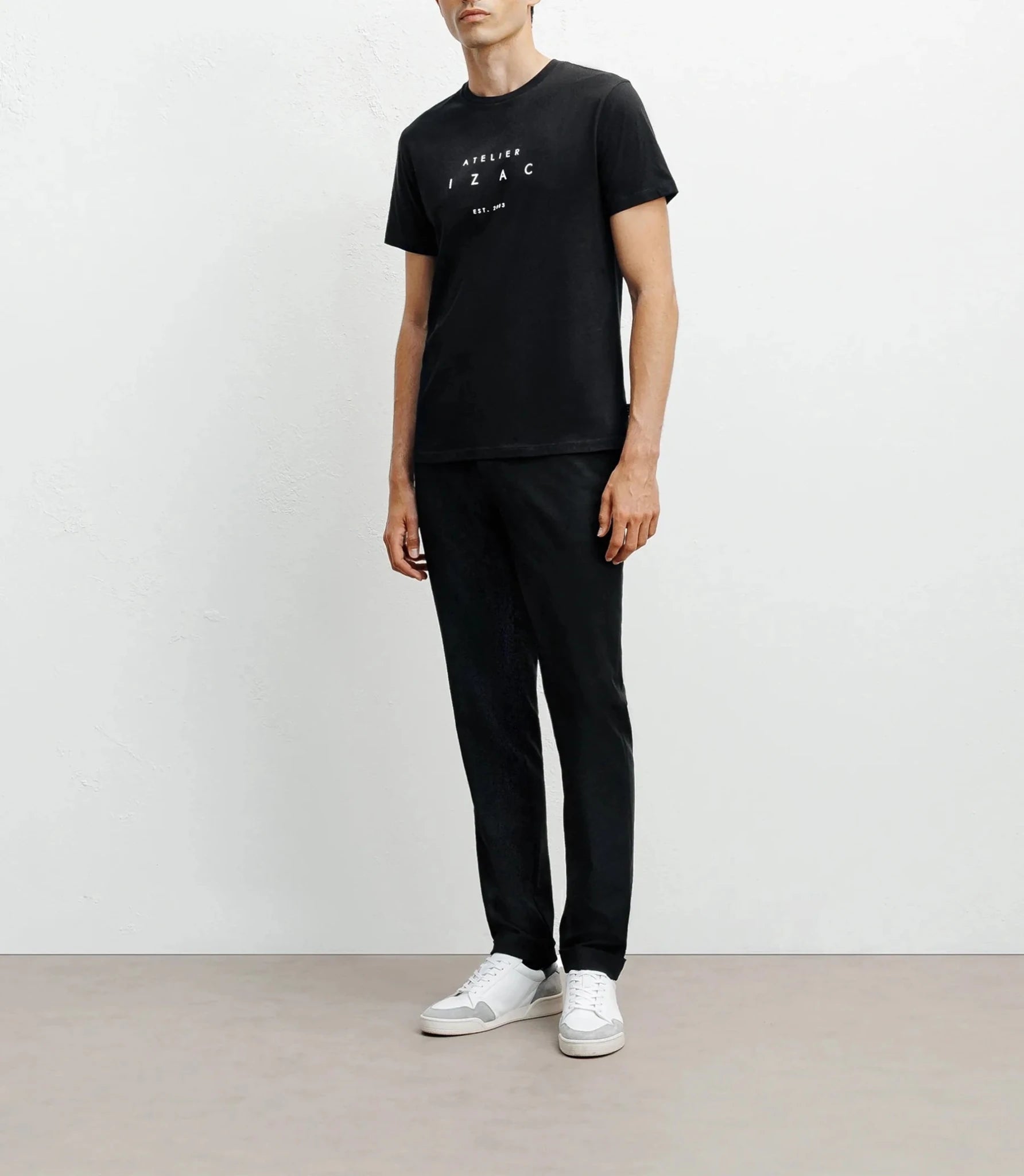 Black print T-shirt